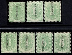 POSTAGE DUE SG D1s-D7s: