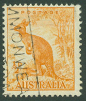 SG 228b: ½d Kangaroo
