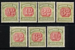POSTAGE DUE SG D112-D118: 1938