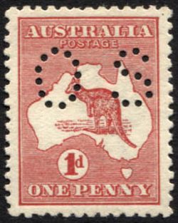 green perforated small OS 1st Stamps x 110 Kangaroos 1/ 2nd & 3rd watermarks 