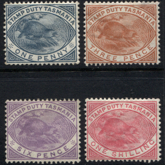 TASMANIA SG F26F29 1880 Richard Juzwin Stamps