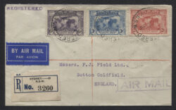FIRST DAY COVER SG 121-123: