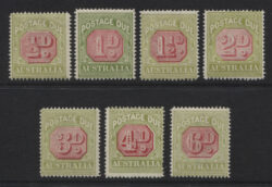 POSTAGE DUE SG D91-D97: