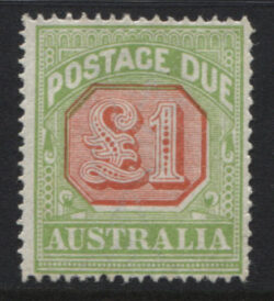 POSTAGE DUE SG D87: 1921
