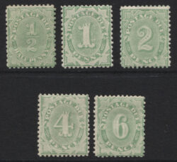 POSTAGE DUE SG D53-57: 1907