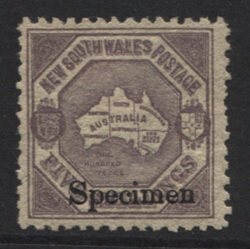 NEW SOUTH WALES SG 261s: 1889