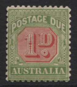 POSTAGE DUE SG D74: 1909-10