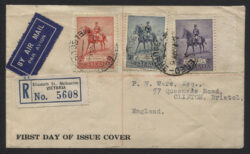 FIRST DAY COVER SG 155-157: 1935