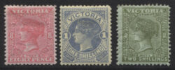VICTORIA SG 233-235: 1885-88