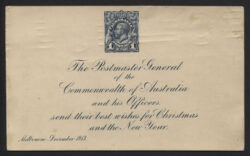 DIE PROOF: POSTMASTER GENERAL'S 1913