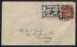 CINDERELLA: 1922 AERIAL MAIL