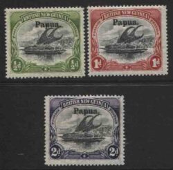 PAPUA SG 21-23: 1905-07