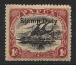 PAPUA STAMP DUTY: SG 76