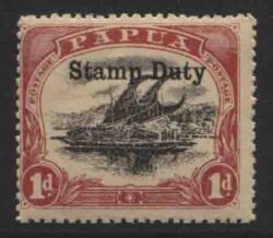 PAPUA STAMP DUTY: SG 76