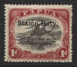 PAPUA STAMP DUTY: SG 76