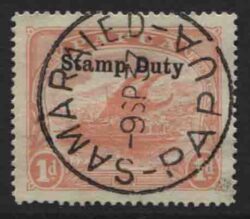 PAPUA STAMP DUTY SG F1(var):