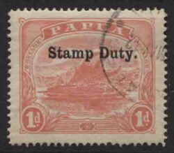 PAPUA STAMP DUTY SG F1: