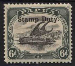 PAPUA STAMP DUTY surcharge on SG 53: