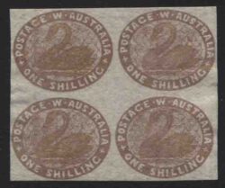 WESTERN AUSTRALIA SG 4c: 1855