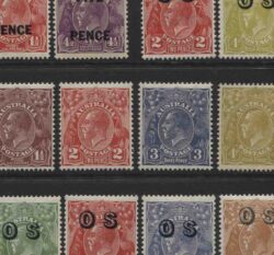 KGV DEFINITIVE SET of 72 STAMPS: