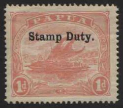 PAPUA STAMP DUTY SG F1: