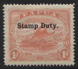 PAPUA STAMP DUTY SG F1:
