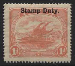 PAPUA STAMP DUTY SG F1: