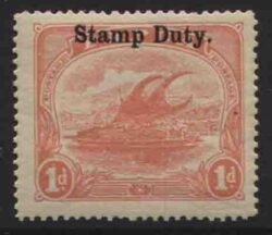 PAPUA STAMP DUTY SG F1: