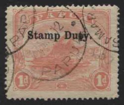 PAPUA STAMP DUTY SG F1: