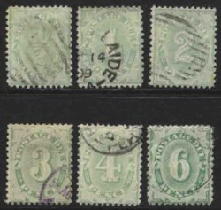 POSTAGE DUE SG D45-D50: 1906-08