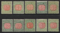 VICTORIA POSTAGE DUE: 1895-1905