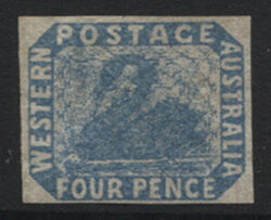 WESTERN AUSTRALIA SG 3a: 1854