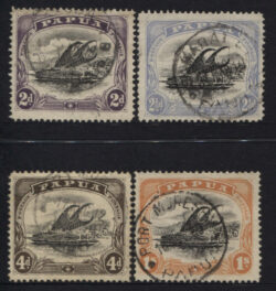 PAPUA SG 55-58: 1907-09