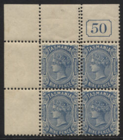 TASMANIA SG 256; 256b: 1909