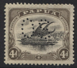 PAPUA SG O7: 4d Lakatoi