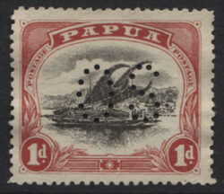 PAPUA SG O22: 1d Lakatoi