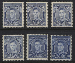 SG 168a,b,c,ca,186: KGVI