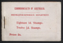 VICTORIA BOOKLET SG SB4: 1911