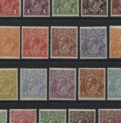 KGV DEFINITIVE SET OF 72 STAMPS: