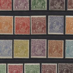 KGV DEFINITIVE SET OF 72 STAMPS: