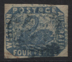 WESTERN AUSTRALIA SG 3a: 1854