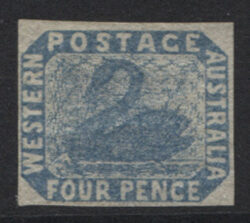 WESTERN AUSTRALIA SG 3a: 1854